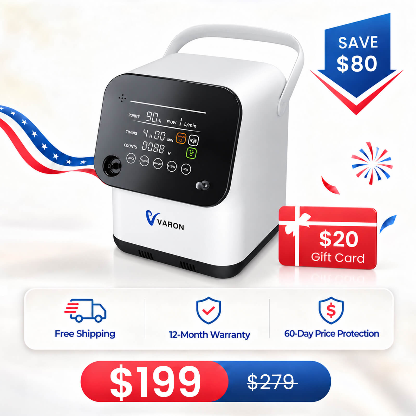 Nouvelle arrivée! 1-7L / min Concentrateur d'oxygène à domicile ZY1SW
