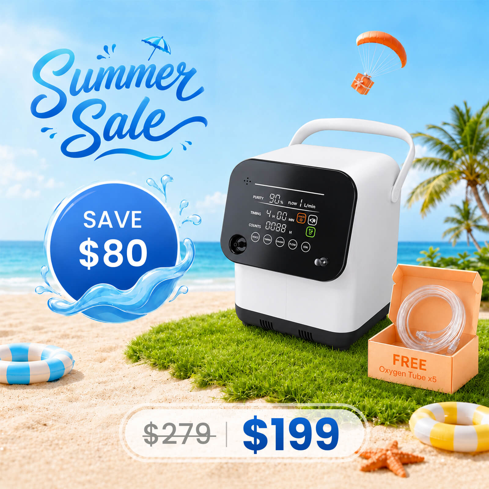 New Arrival! 1-7L/min Home Oxygen Concentrator ZY1SW