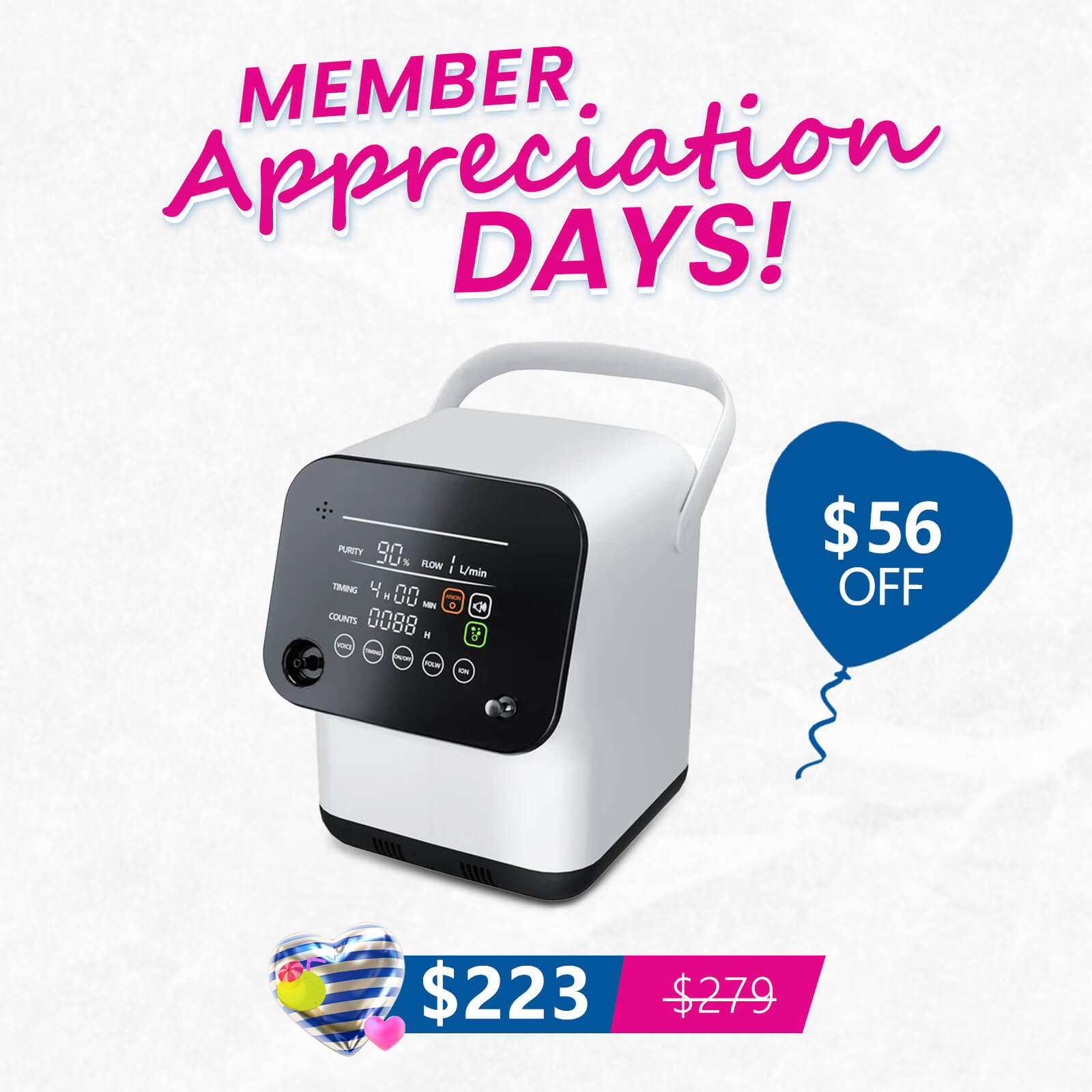 New Arrival! 1-7L/min Home Oxygen Concentrator ZY1SW