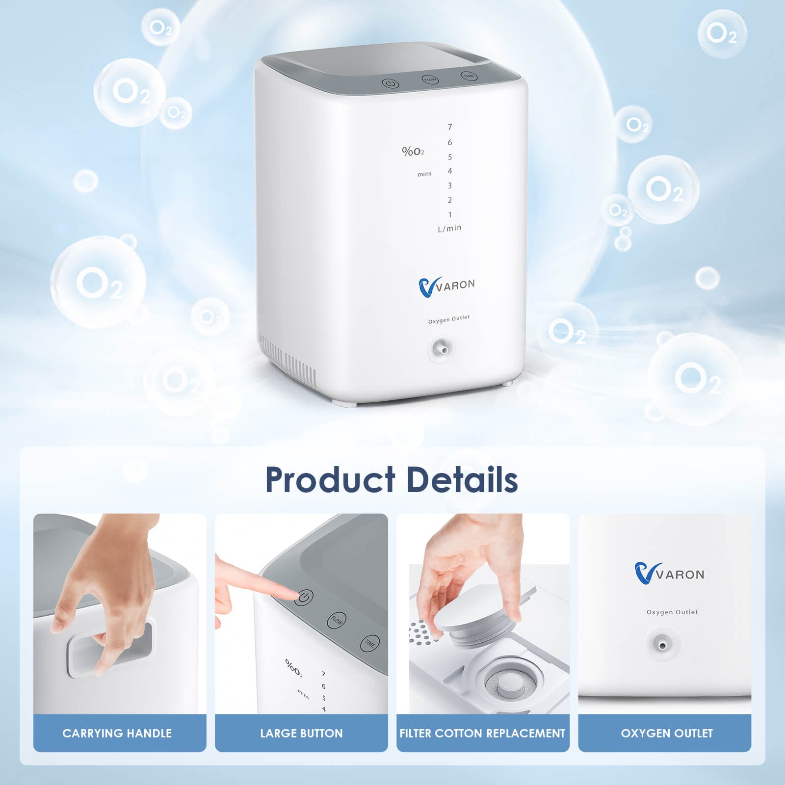 Upgraded Version! VARON Home Oxygen Concentrator NT-04