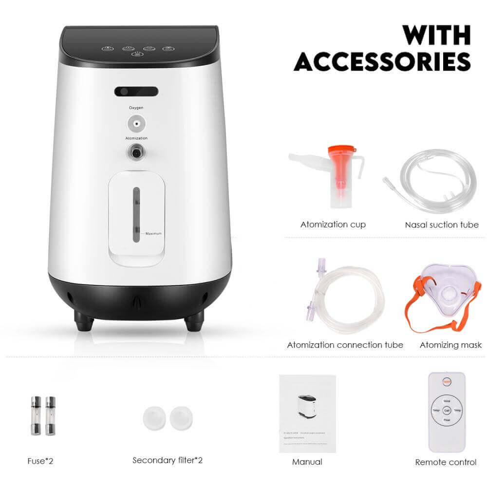 VARON 1~7L/Min Home Oxygen Concentrator 105W