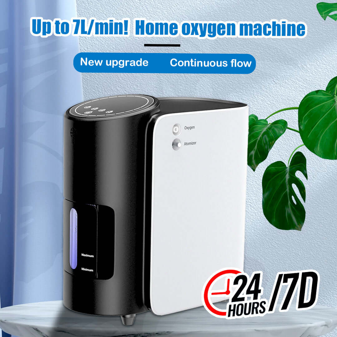 1-7L/min Continuous Oxygen Machine for Home Use 101W – oxygenvip