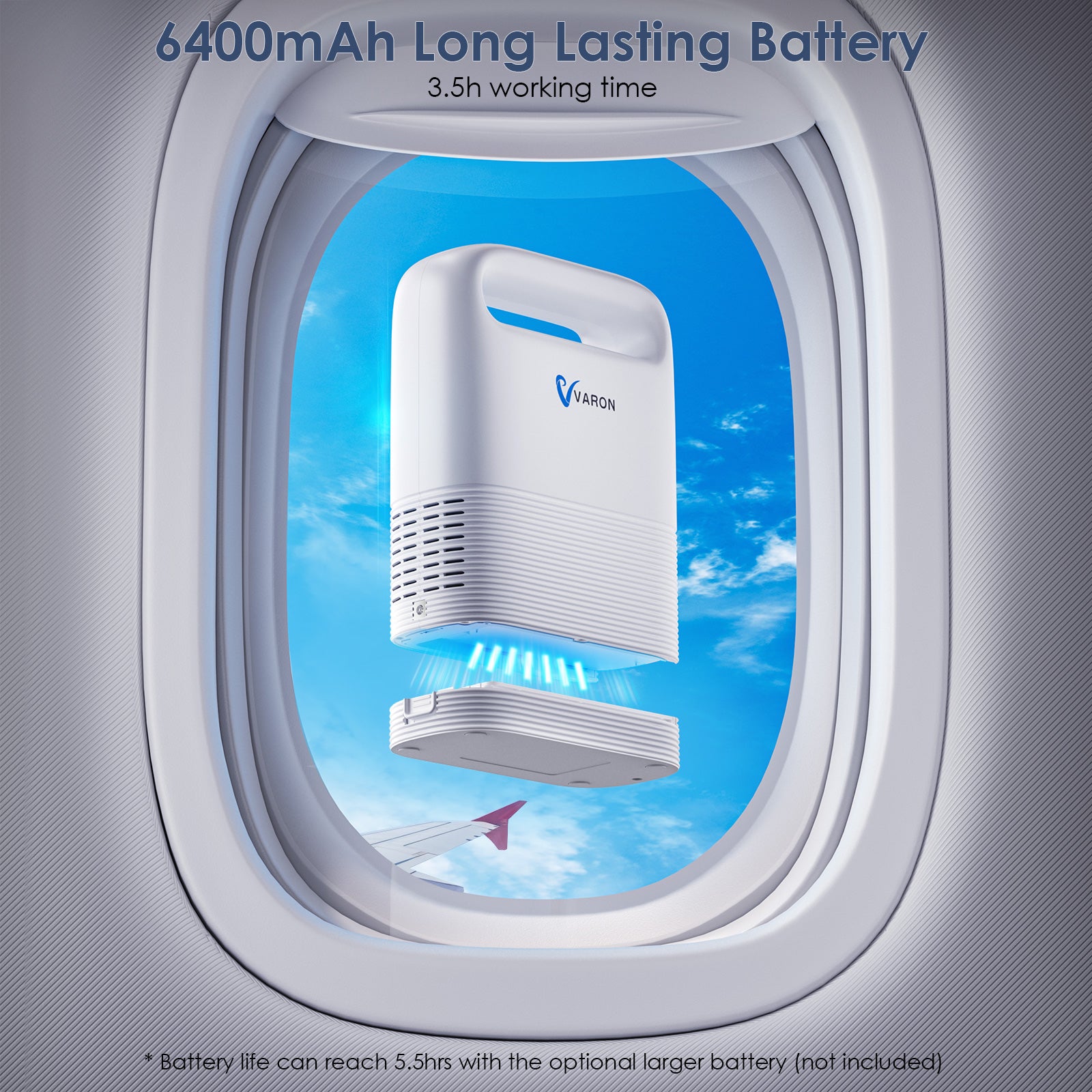 VARON 1-5L Pulse Flow Portable Oxygen Concentrator NT-02